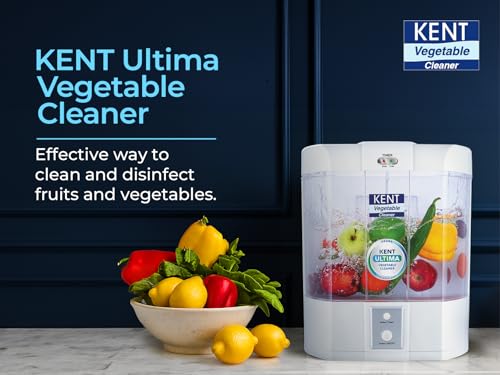 Image of KENT 111115 Ultima Vegetable Cleaner & purifier 13 W |Removes Pesticides & Chemicals from Fruits & Vegetables| Ozonizer based cleaning from Fruits & Vegetables | 1 Year Warranty | White