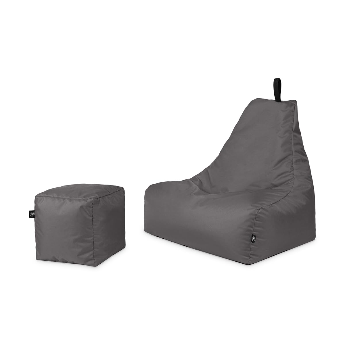 PATCH HOME Poltrona gamer con cubo Bean Bag Set 75 cm | FindTheDeal