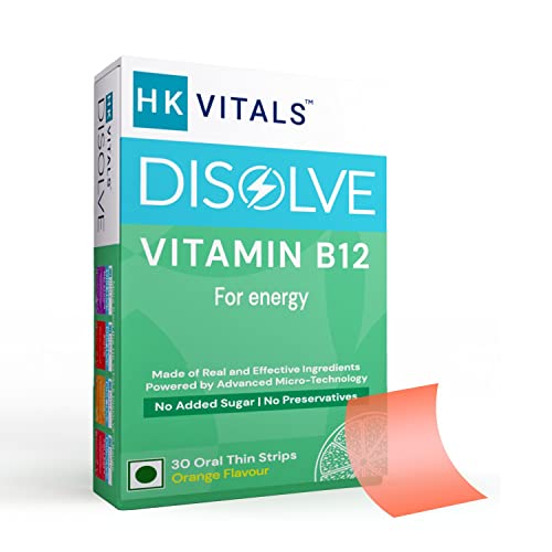 25% OFF on HealthKart HK Vitals DISOLVE Vitamin B12, for Energy, No Added Sugar, Orange, 30 Strips 25% OFF on HealthKart HK Vitals DISOLVE Vitamin B12, for Energy, No Added Sugar, Orange, 30 Strips