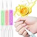 SULLMAR 12pcs Cuticle Oil Pen Sweet Almond Nail Growth Serum and Repair Treatment Hydrating Oil for Dry Cuticles and Skin Cuticle Buddy Revitalize Nails with Radiant Cosmetics' Nail Growth Oil