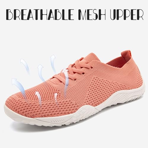 Image of Barefoot Shoes Women Tennis Gym Zero Drop Trail Minimalist Sneakers | Zero Drop 丨Minimalist丨Lightweight Material丨Breathable Mesh丨Non-Slip丨Machine Washable