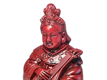 Amazon | 金運 上昇願い好運呼び込む 寿山石 弁財天 像 福鈴首掛