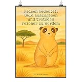 Mr. & Mrs. Panda Bild Erdmännchen Design DIN A4 - 