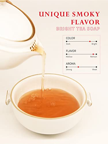 Image of TeeLux Lapsang Souchong Tea, Premium Black Tea Loose Leaf, Chinese Smoked Tea, Caffeinated, 8oz /228g (Pack of 3)