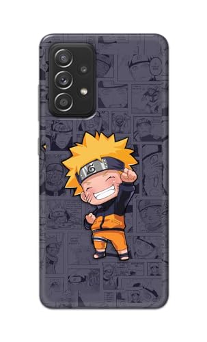 Image of Plastic Printfidaa Printed Hard Back Cover Case For Samsung Galaxy A52 | A52 5G | Samsung Galaxy A52S 5G Back Cover (Famous Anime Cartoon Character) -112, Grey