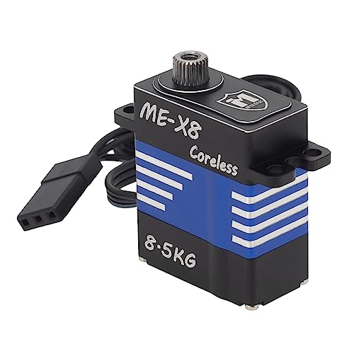 MEUS Racing Coreless RC Micro Servo 8.5KG with High Torque for SCX24 TRX4M SCX10 TRX4 1/24 1/18 1/10...