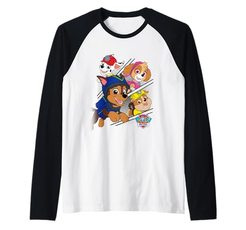 T-shirt Paw Patrol manches raglan vêtement baseball enfant