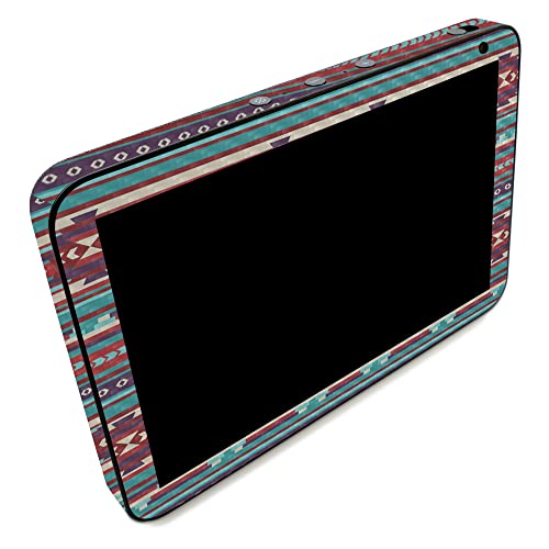 Image of MightySkins Carbon Fiber Skin Compatible with Amazon Echo Show 8 (Gen 2) - Southwest Stripes | Protective, Durable Textured Carbon Fiber Finish | Easy to Apply