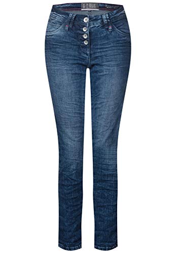 Preisvergleich Produktbild Cecil Damen Scarlett Jeans, Blau (Mid Blue Wash 10281), 29W / 30L