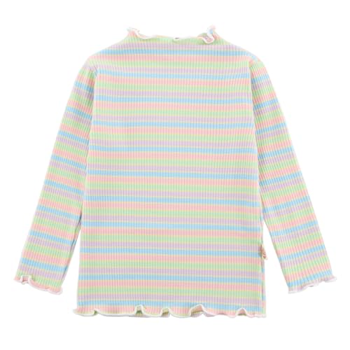 Image of POBIDOBY Rainbow Long Sleeve Shirts for Girls, 1 Pack