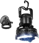 Camping Lantern, 2-in-1 Portable LED Camping Lantern with Ceiling Fan - Hurricane Emergency Survi...
