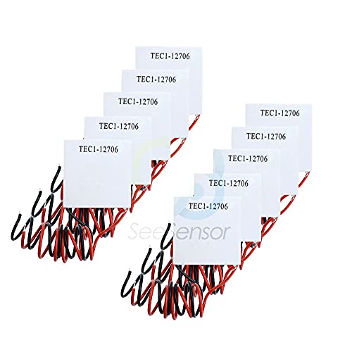 10pcs/lot TEC1-12706 TEC1 12706 12V 6A TEC Thermoelectric Cooler Peltier 4040MM Peltier Elemente Module