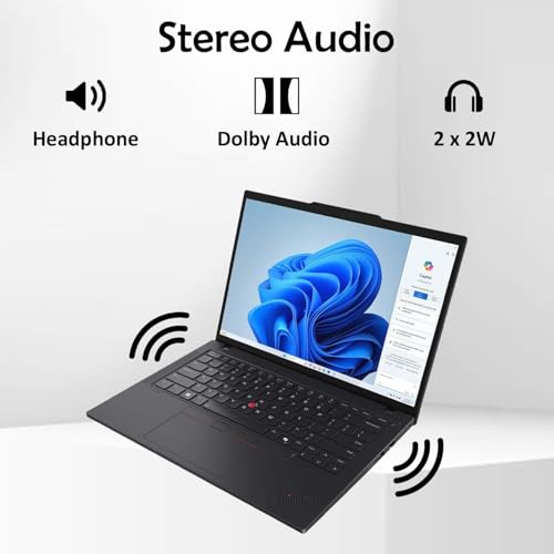 Image of Lenovo ThinkPad T14 Gen 6 Copilot+ Business Laptop 14.0 inch IPS FHD+ Display | Intel Ultra 7-255U, 16GB DDR5, 512GB PCIe SSD, Backlit KB, Fingerprint, 5MP Webcam, 2 Thunderbolt 4, Win 11 Pro