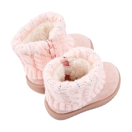 BMCiTYBM Baby Snow Boots Infant Boy Girl Winter Boots Nonslip Lightweight Outdoor Warm Shoes for Cold Weather 6 9 12 18 24 Months(Infant/Toddler)4
