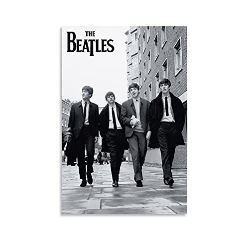 KFMD Poster vintage de groupe de musique rock The Beatles – Impression sur toile – Décoration murale moderne pour… - Les Beatles, Paul McCartney, John Lennon, RIngo Starr, George Harrison KFMD Poster vintage de groupe de musique rock The Beatles - Impression sur toile - Décoration murale moderne pour…