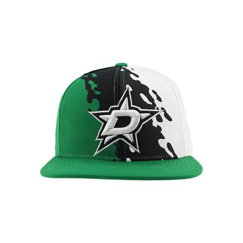 Image of ZHATS NHL Unisex-Adult NHL Officially Licensed Adjustable Snapback Hat Flat Bill Z11 Retro Paintbrush