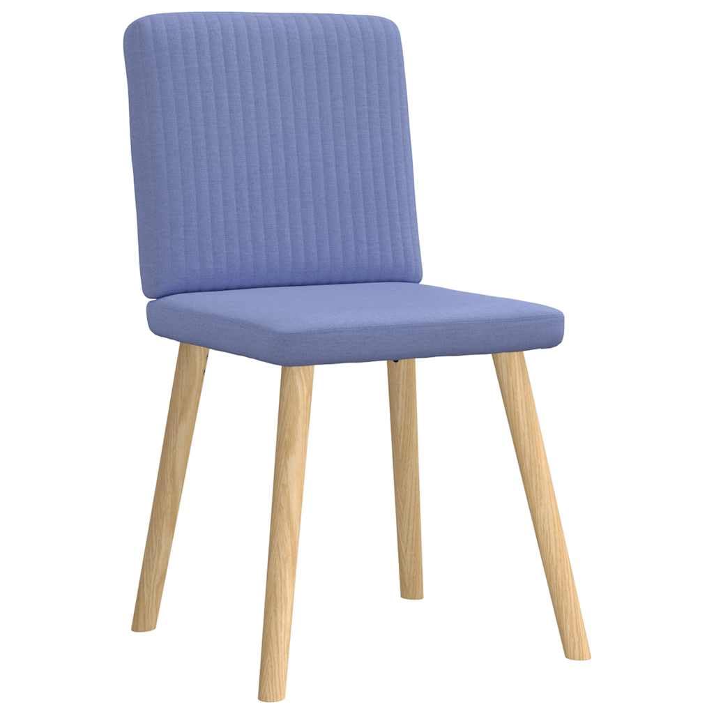 Juego de 4 sillas de comedor, color azul vaquero, con estructura de metal y madera, 45 x 54 x 86 cm, con espuma gruesa para cocina, comedor, salón