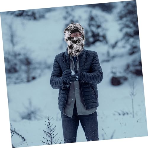 Máscara de esquí camuflada para hombre y mujer, gorro tejido impermeable para deportes al aire libre, cubierta facial ligera para esquí, senderismo y pesca miniatura 3
