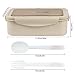 Fambrera Infantil, Lunch Box, Fiambrera con 3 Compartimientos, Cuchara Tenedor Lonchera, Bento...