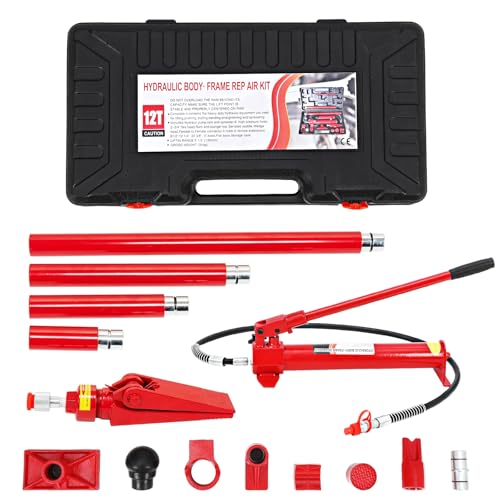 Garvee Kit hydraulique Professionnel Porta Power – Cric de Levage Robuste pour châssis Auto –...