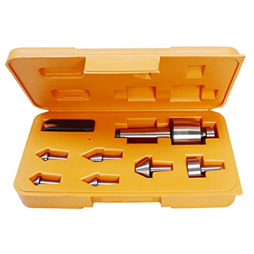 Metal Lathe MORSE TAPER 2 MT LIVE CENTER 7 Interchangeable Chuck Attachment Set