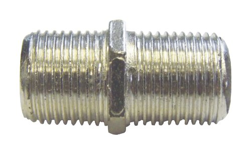 Coupleur F de type F nickel in-line traversant F282J adaptateur coaxial TV