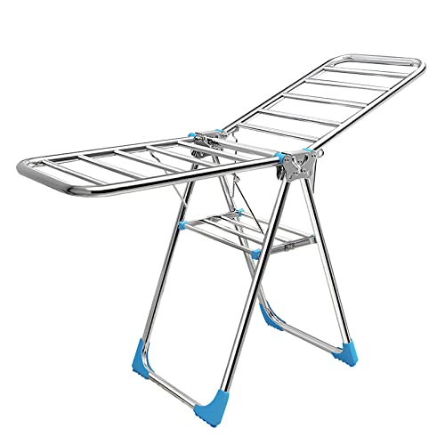 GONICVIN Tendedero Plegable de 1,5 m, Estructura de Secado de Acero Inoxidable para Interior y Exterior Cover