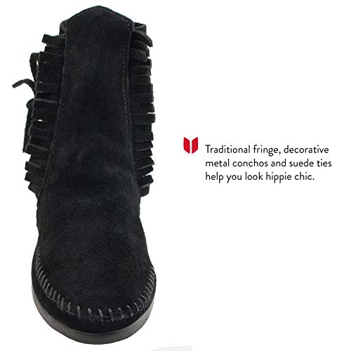 Minnetonka Women's 2 Button Hardsole Boot3