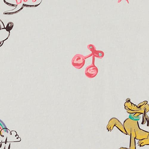 Image of Disney Ladies Mickey Mouse Fashion Shirt Minnie Mouse Multi Print Tee - Classic Park and World Tee