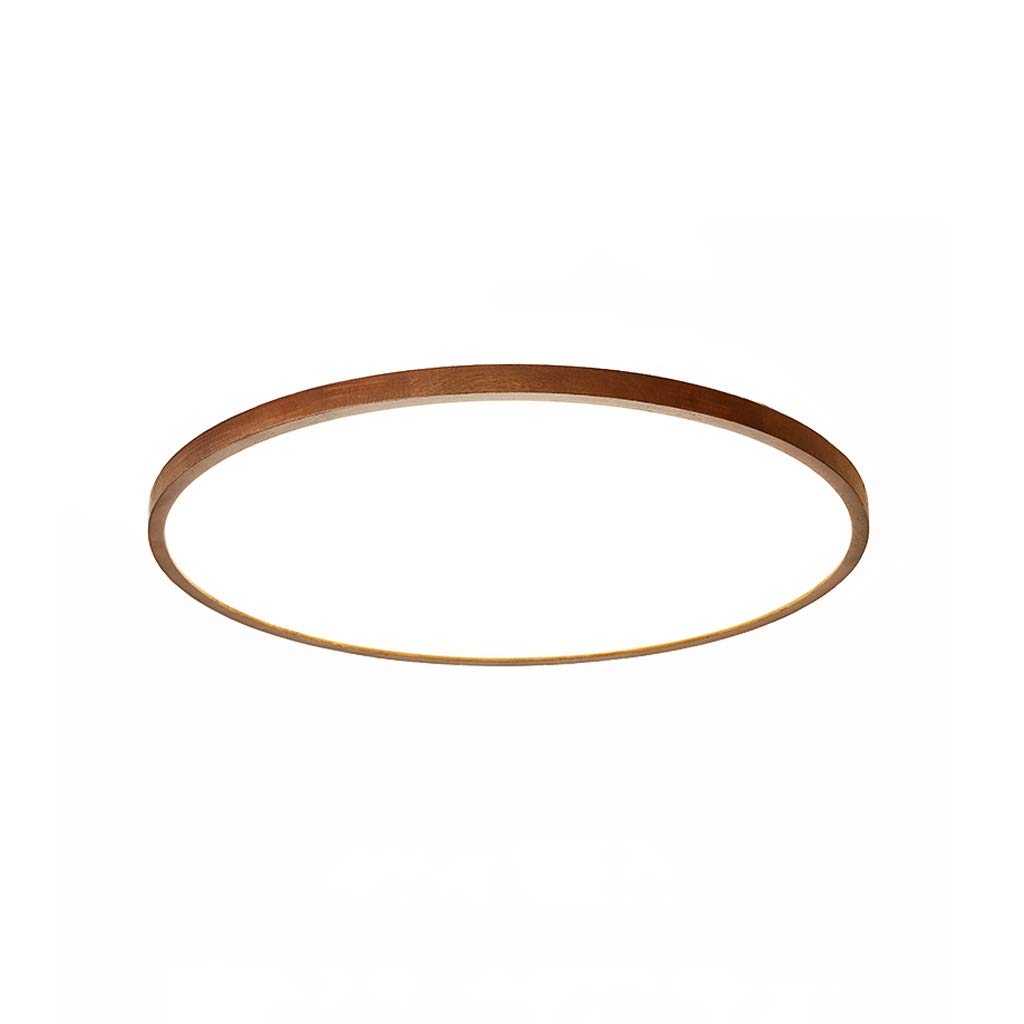 Plafonnier LED en noyer noir massif RJJ style chinois haut de gamme