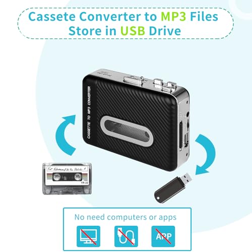 image for Kaforble Cassette Tape Player Portable Cassette Tape Recorder with Aut