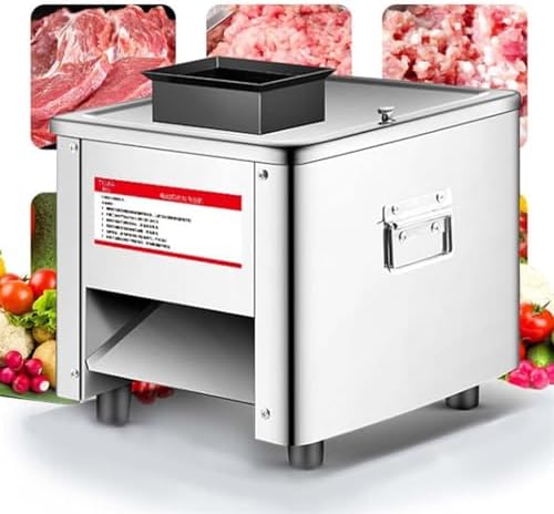 Commercial Meat Shredding Machine - 850W Electric Meat Cutter, 330Lbs/H Stainless Steel Food Processor for Restaurant & Supermarket - Ideal for Lamb, Beef, Chicken, and More