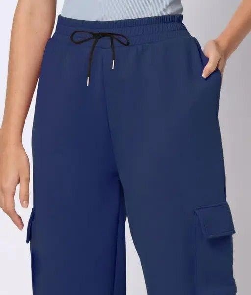 Image of Women Cargo Pants 4 Pocket Design Casual Comfortable Utility Style Everyday Travel Outdoor Outfit