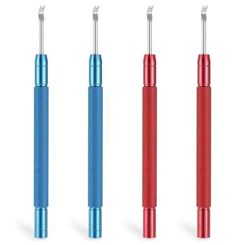 LIQWEI 4 Pcs Watch Hands Repair Tool Kit, Watches Hand Removal Tools Adjustment Press, Watches Hand Setting Tool Back Multifunction Puller Tools for Watch Hands Repair Replace