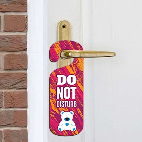 Image of KREEPO Do Not Disturb MDF Door Sign Hanger Size(24cm x 8.5cm) kr42