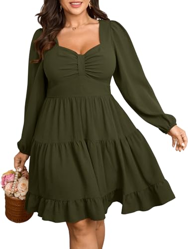 Image of SCOMCHIC Women's Plus Size Cocktail Mini Short Dress