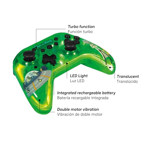 Mando inalámbrico compatible con Switch 2 y Android con conexión Bluetooth de baja latencia 5