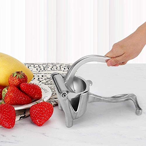 Citroenpers Pers Handmatige Citrus Limoenpers Sapcentrifuge Handmatige Citroenpers Heavy Duty Citroen Fruitpers Roestvrij Staal Draagbare Handmatige Fruitpers Citroenpers Pers met Citroen Zester - Image 8