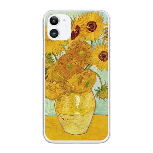 ブレインズ iPhone 15 ハード ケース カバー ゴッホ ひまわり 1888 西洋画 絵画 ポスト印象派 les tournesols sunflowers 向日葵 iphone15 スマホケース アイフォン アイホン 国産 個性的 ユニーク プラス