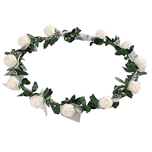 Bodhi2000® Ghirlanda di fiori con rose, fascia