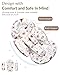 Generic Infant Car Seat Insert Compatible with Mamaroo Swing & Graco Swing and Infant Car Seat, Newborn Insert Baby Head Body Support, Reversible Design, Breathable Fabric, 1Pcs - Brown Wildflower