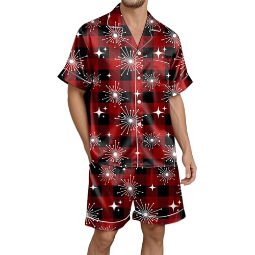 Pijama de hombre de dos piezas para noches de celebración en casa