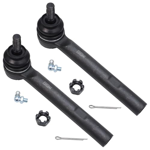 Image of Detroit Axle - Front Steering Knuckles & Wheel Hub Bearings + Outer Tie Rod Ends Replacement for RX330 RX350 RX400h Highlander - 4pc Set