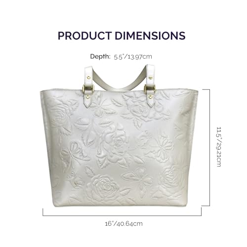 Image of Anuschka Women's Original Hand-Painted Genuine Leather Large Zip Top Tote