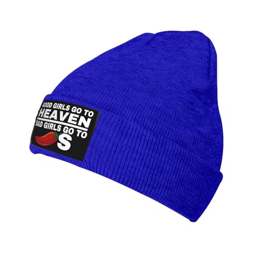 Good Girls Go to Heaven Bad Girls Go to Chilis Beanie Cap Knit Hat2