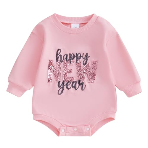 My First New Years Baby Girl Boy Outfit 0 3 6 12 18 Months Newborn Toddler Winter Romper Clothes