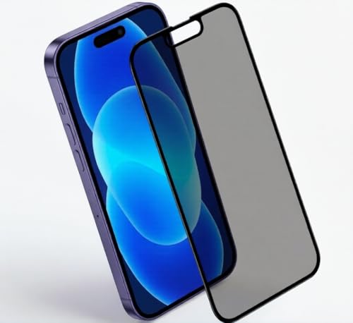 Image of Privacy Tempered Glass for iPhone 15 Pro Max | Edge to Edge Full Screen Coverage | Scratch Resistant | Military-Grade Gorilla Privacy Screen Protector iPhone 15 Pro Max | Case Friendly, Anti-scratch and Bubble free With Installation Kit