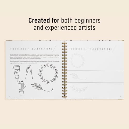 Hand Lettering 101: A Step-by-Step Calligraphy Workbook for Beginners (Gold Spiral-Bound Workbook with Gold Corner Protectors) (Modern Calligraphy) - Image 3