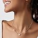 HERIER Silver Necklace for Women Silver Heart Necklace Sterling Silver Plated Tiny Cute Heart Necklaces Simple Box Chain Heart Pendant Necklaces for Women Trendy Jewelry