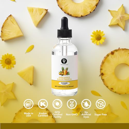 Image of Dolce Flav Pineapple Extract, Agua Fresca, for Drinks, 2oz